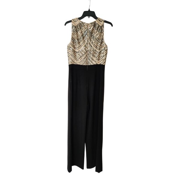 Vince Camuto Sleeveless Sequin Bodice Jumpsuit - Picture 4 of 4